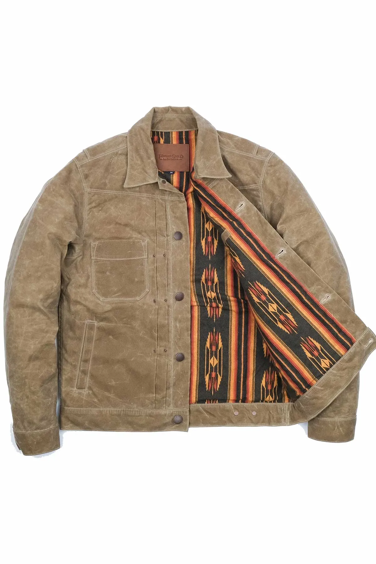 WAXED RIDERS JACKET - TOBACCO/BLACK sold by REVOLVR Menswear product image thumbnail 2