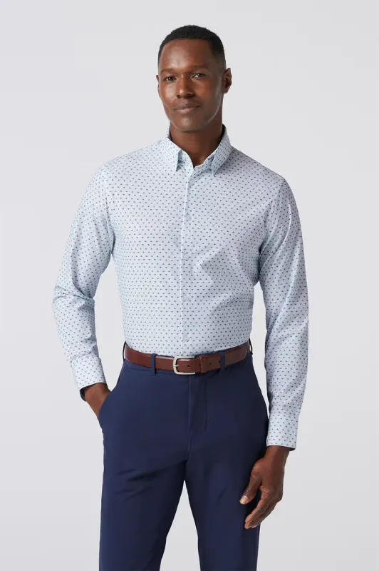 LEEWARD LS Sky Dotted Leaf sold by REVOLVR Menswear