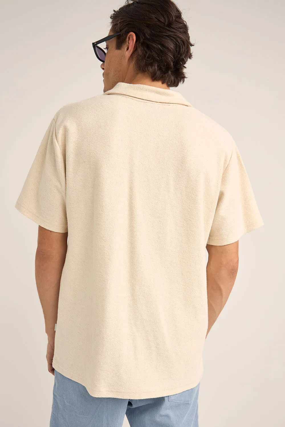 VINTAGE TERRY SS POLO Natural sold by REVOLVR Menswear product image thumbnail 3