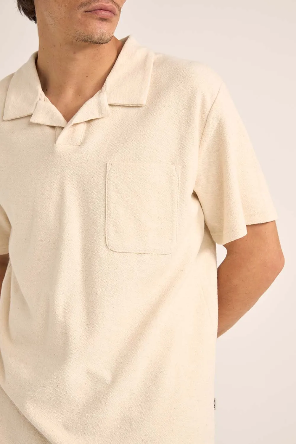 VINTAGE TERRY SS POLO Natural sold by REVOLVR Menswear product image thumbnail 5