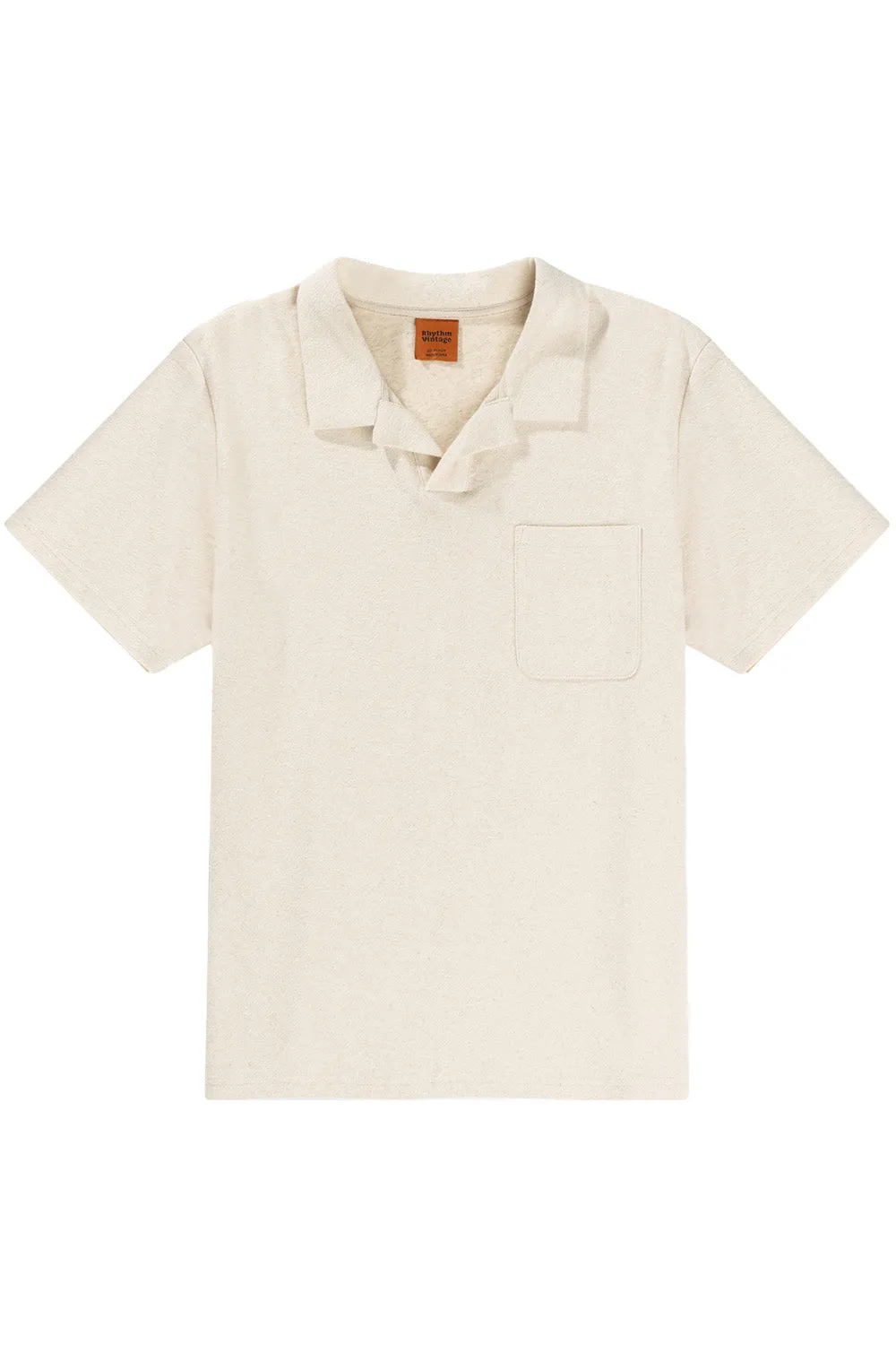 VINTAGE TERRY SS POLO Natural sold by REVOLVR Menswear