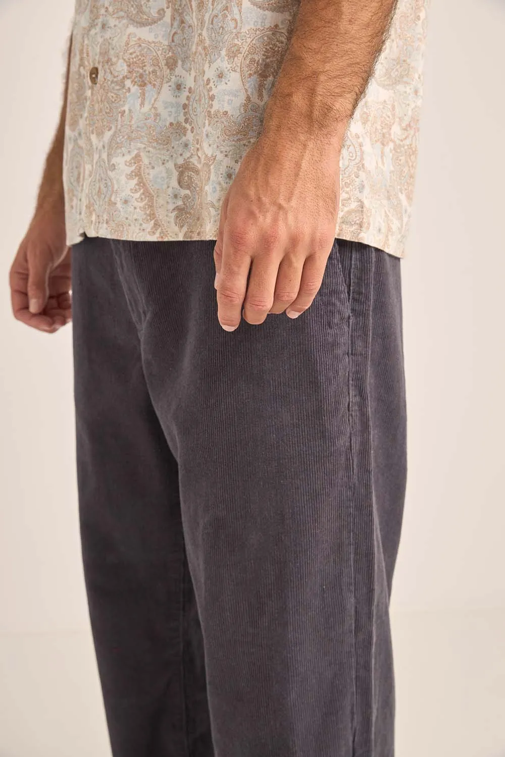 CORD TROUSER - CHARCOAL sold by REVOLVR Menswear product image thumbnail 5