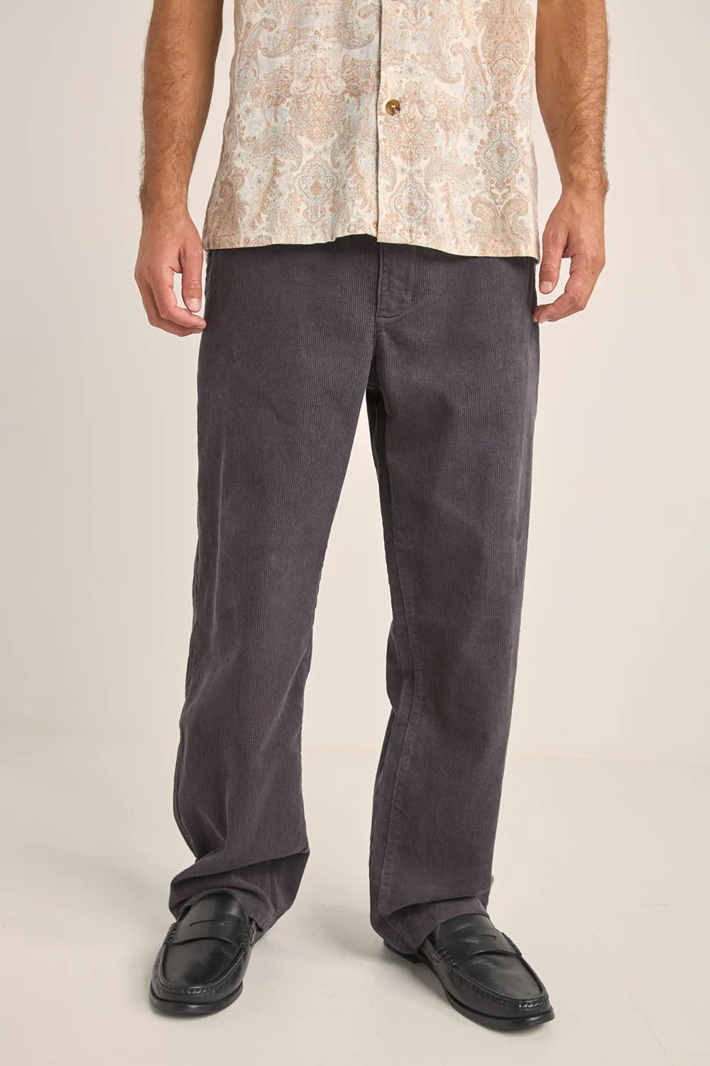 CORD TROUSER - CHARCOAL sold by REVOLVR Menswear product image thumbnail 3
