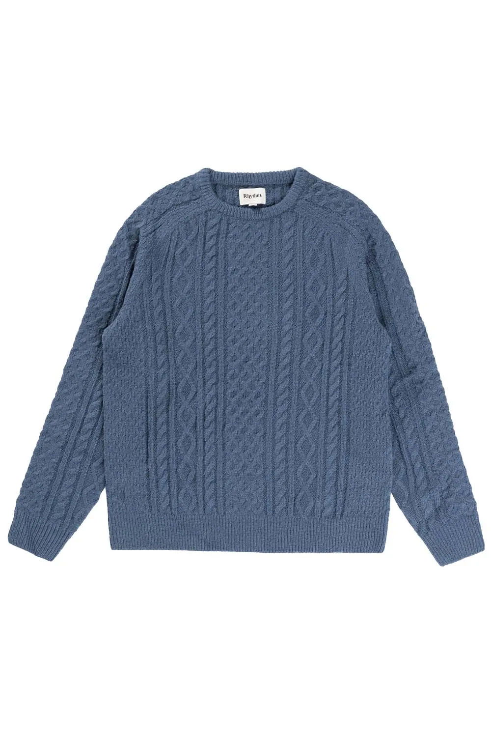 MOHAIR FISHERMANS KNIT Slate sold by REVOLVR Menswear