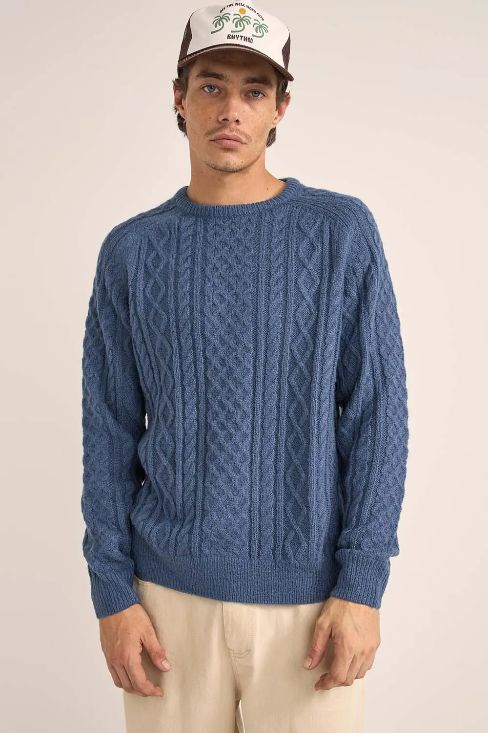 MOHAIR FISHERMANS KNIT Slate sold by REVOLVR Menswear product image thumbnail 2