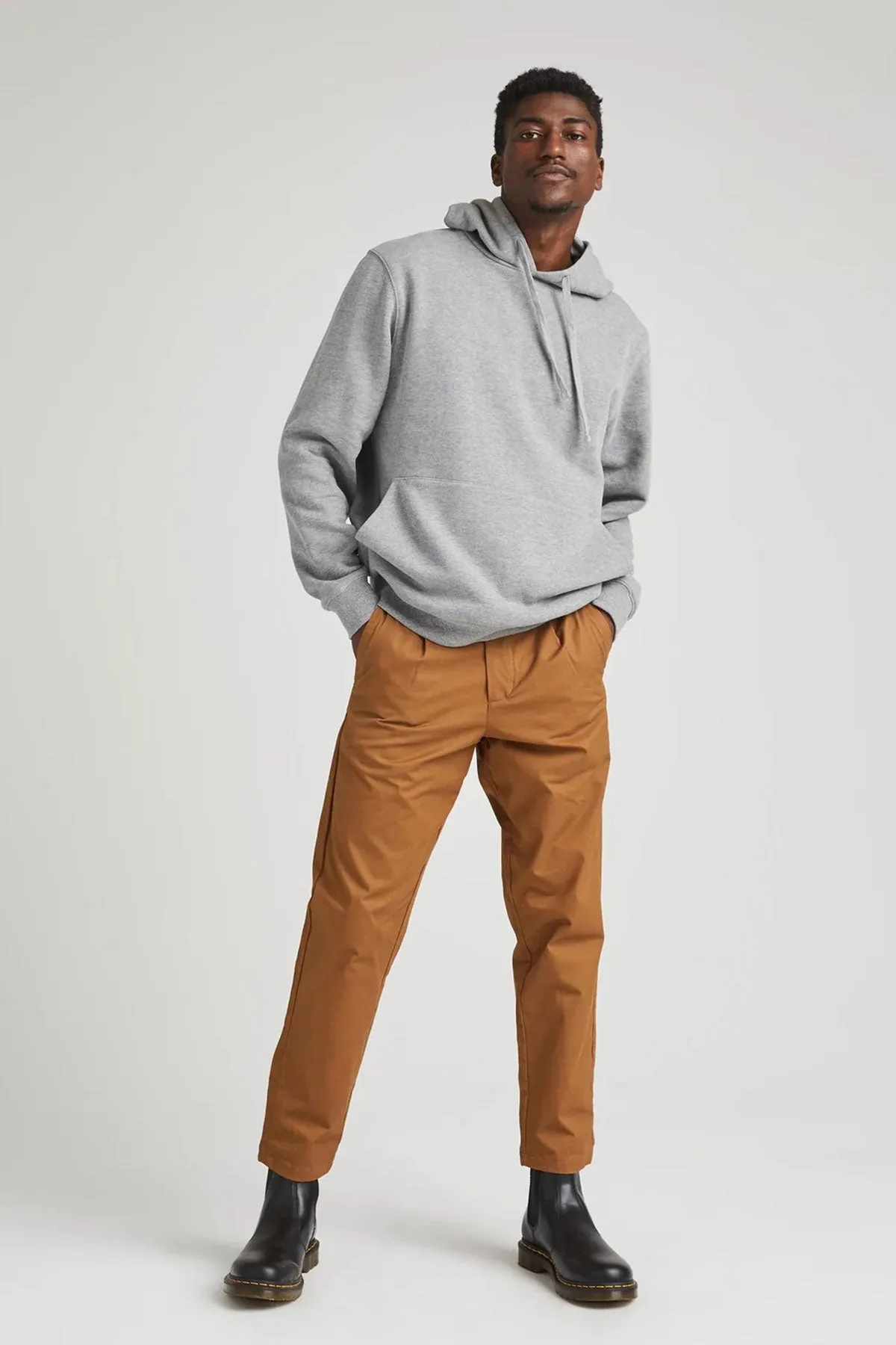 RECYCLED PULLOVER HOODIE Heather Grey sold by REVOLVR Menswear product image thumbnail 4