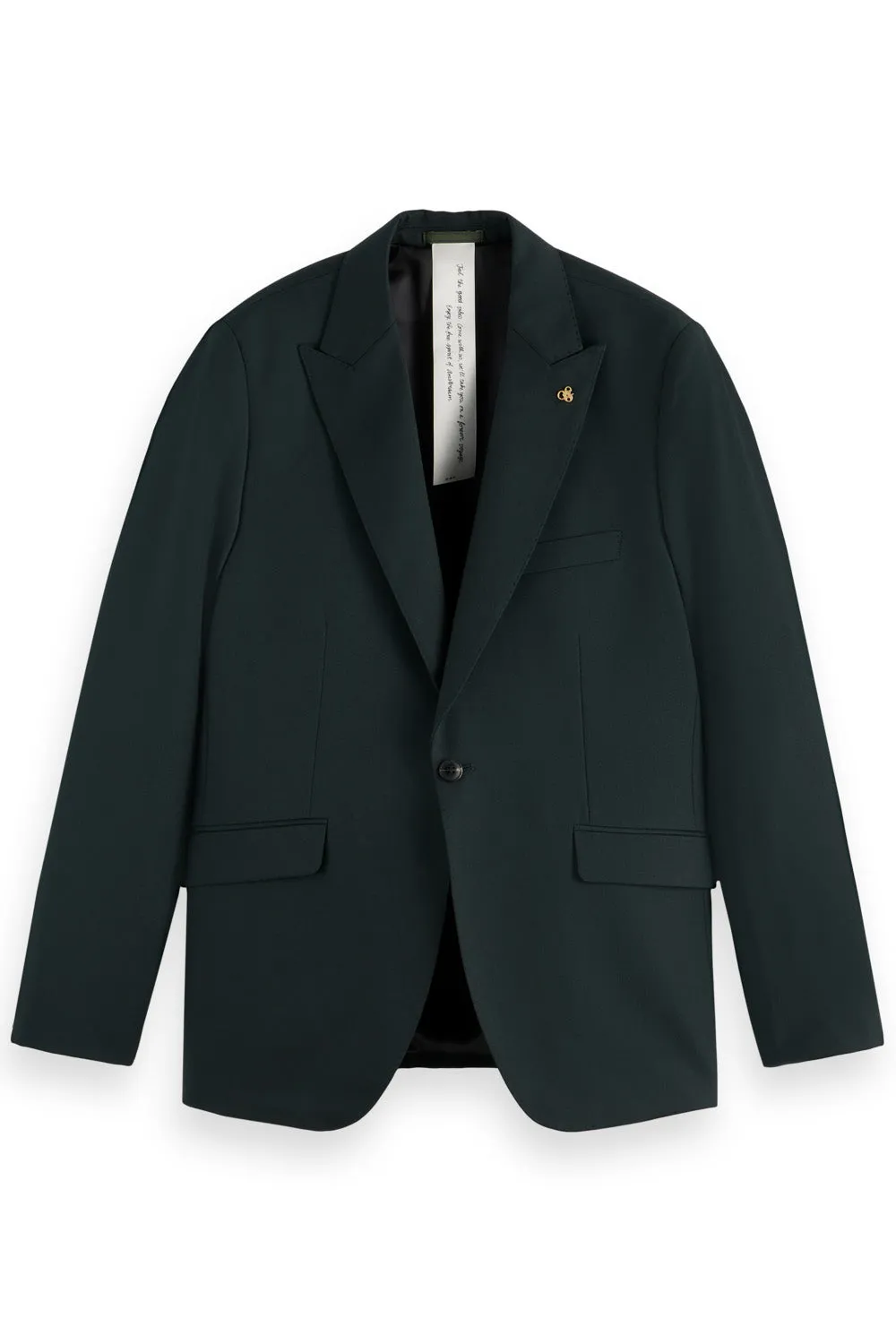 SINGLE BUTTON BLAZER Grachten Green sold by REVOLVR Menswear