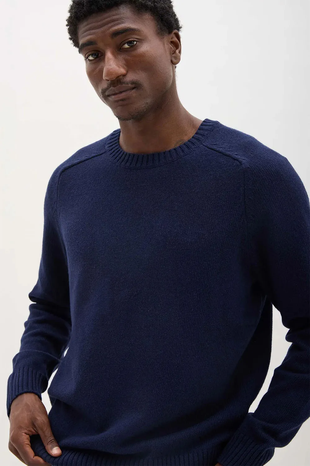NOEL SWEATER Blue Nights sold by REVOLVR Menswear