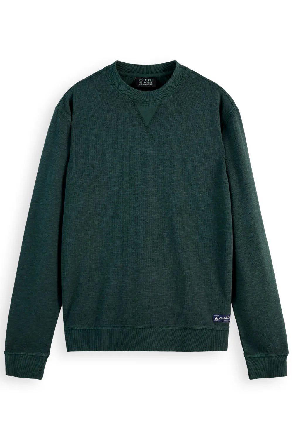 GARMENT DYE SWEATSHIRT Amsterdam Green sold by REVOLVR Menswear