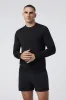 PONTO PERFORMANCE CREW Black Heather sold by REVOLVR Menswear