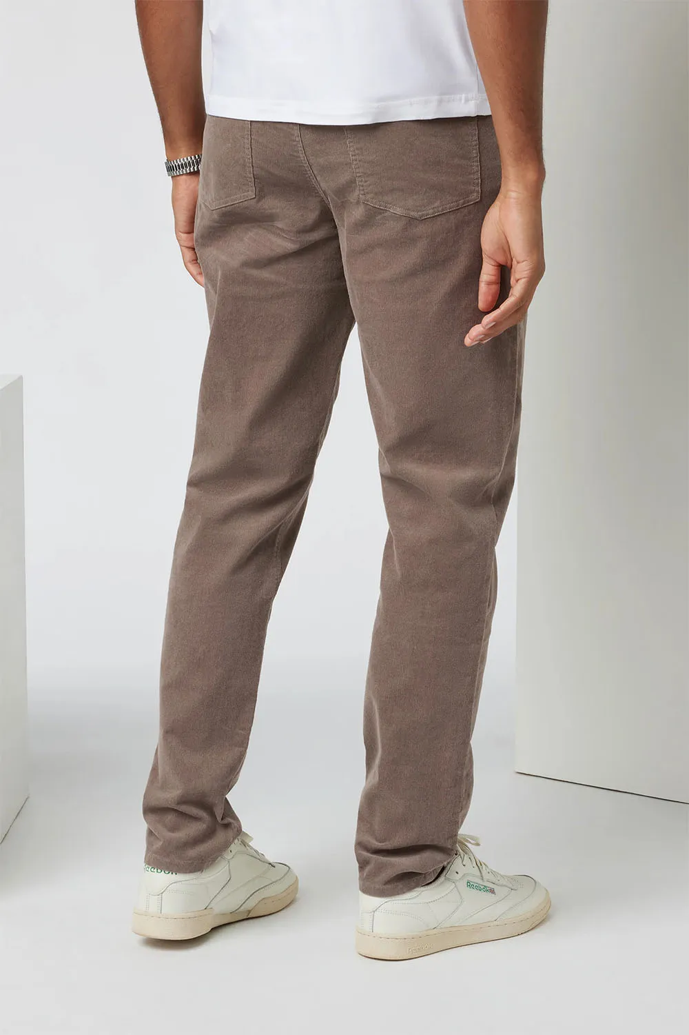 OPTIMIST 5 PKT CORD PANT Chocolate Milk sold by REVOLVR Menswear product image thumbnail 4