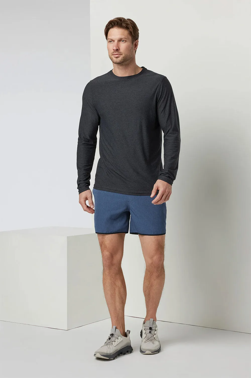 LS STRATO TECH TEE Charcoal Heather sold by REVOLVR Menswear product image thumbnail 4