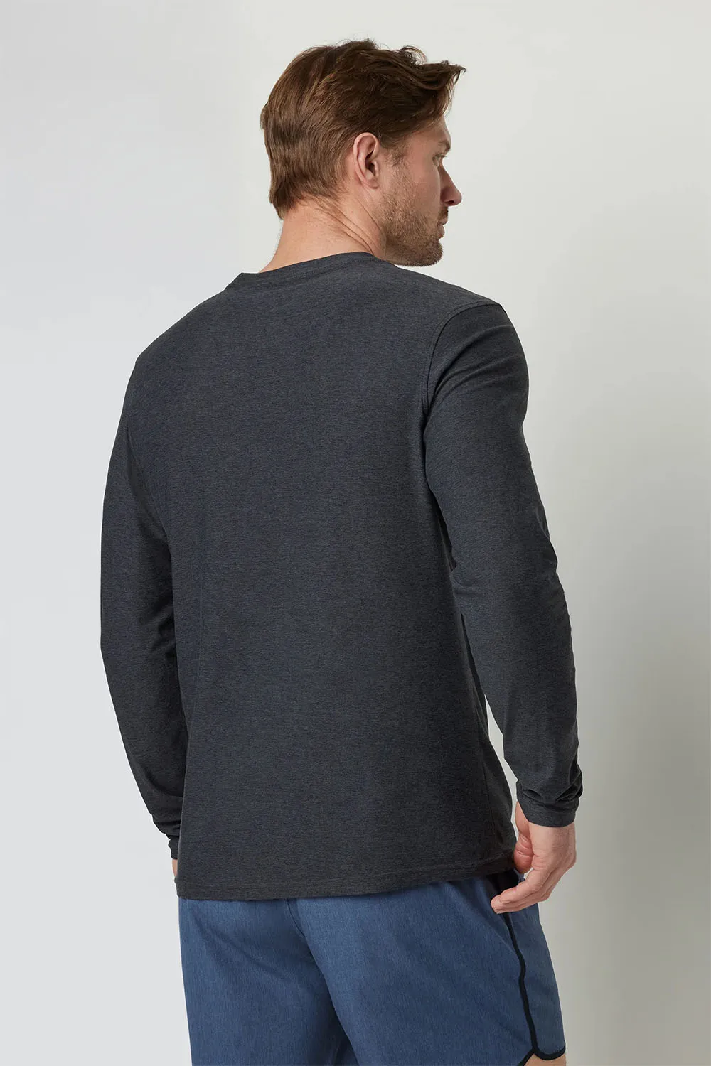 LS STRATO TECH TEE Charcoal Heather sold by REVOLVR Menswear product image thumbnail 3