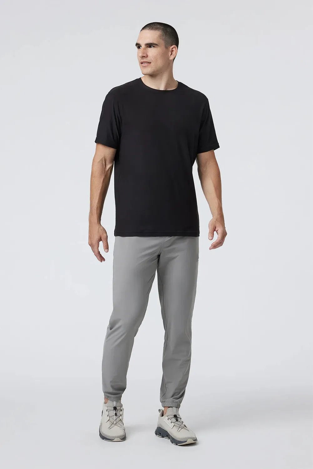 STRATO TECH TEE Black sold by REVOLVR Menswear product image thumbnail 4