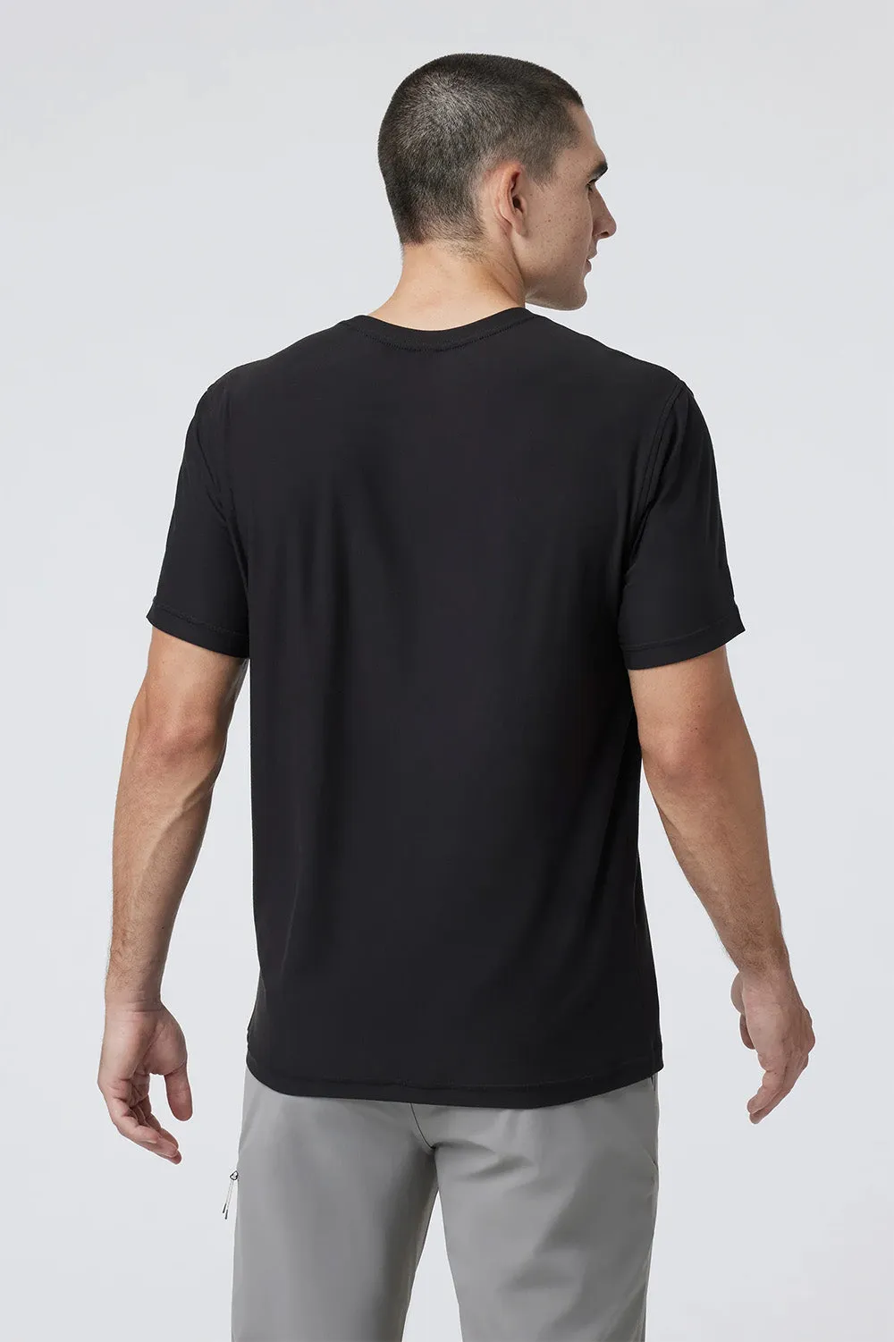 STRATO TECH TEE Black sold by REVOLVR Menswear product image thumbnail 3