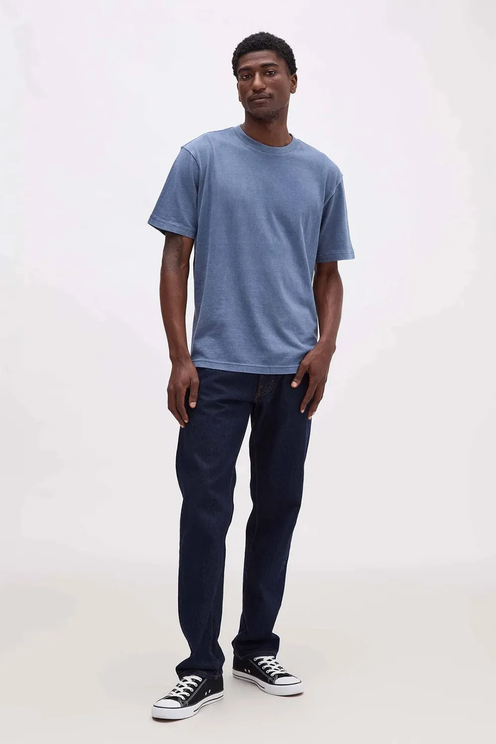 RELAXED SS TEE Vintage Indigo sold by REVOLVR Menswear product image thumbnail 3