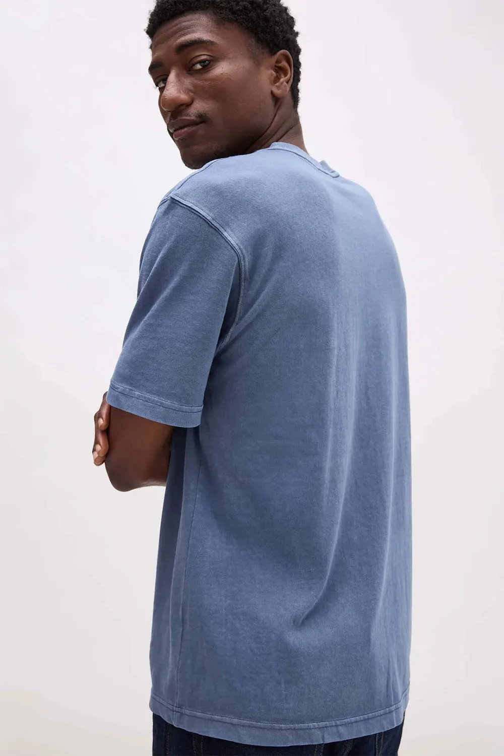 RELAXED SS TEE Vintage Indigo sold by REVOLVR Menswear product image thumbnail 2
