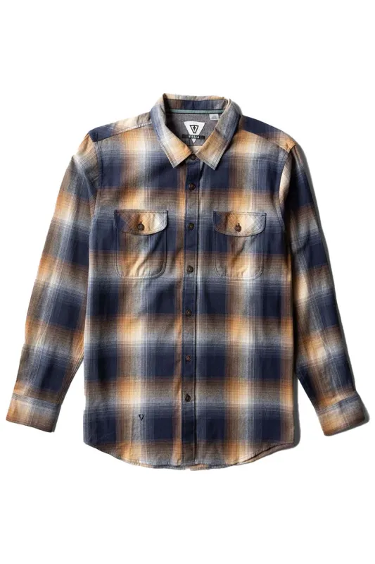 CENTRAL COAST ECO LS FLANNEL Dark Naval sold by REVOLVR Menswear