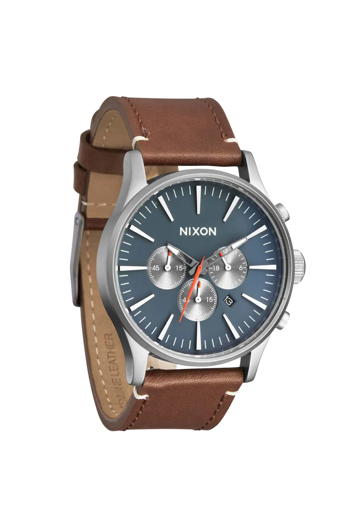 SENTRY CHRONO LEATHER - LT GUNMETAL/BASALT/SIENNA sold by REVOLVR Menswear product image thumbnail 2