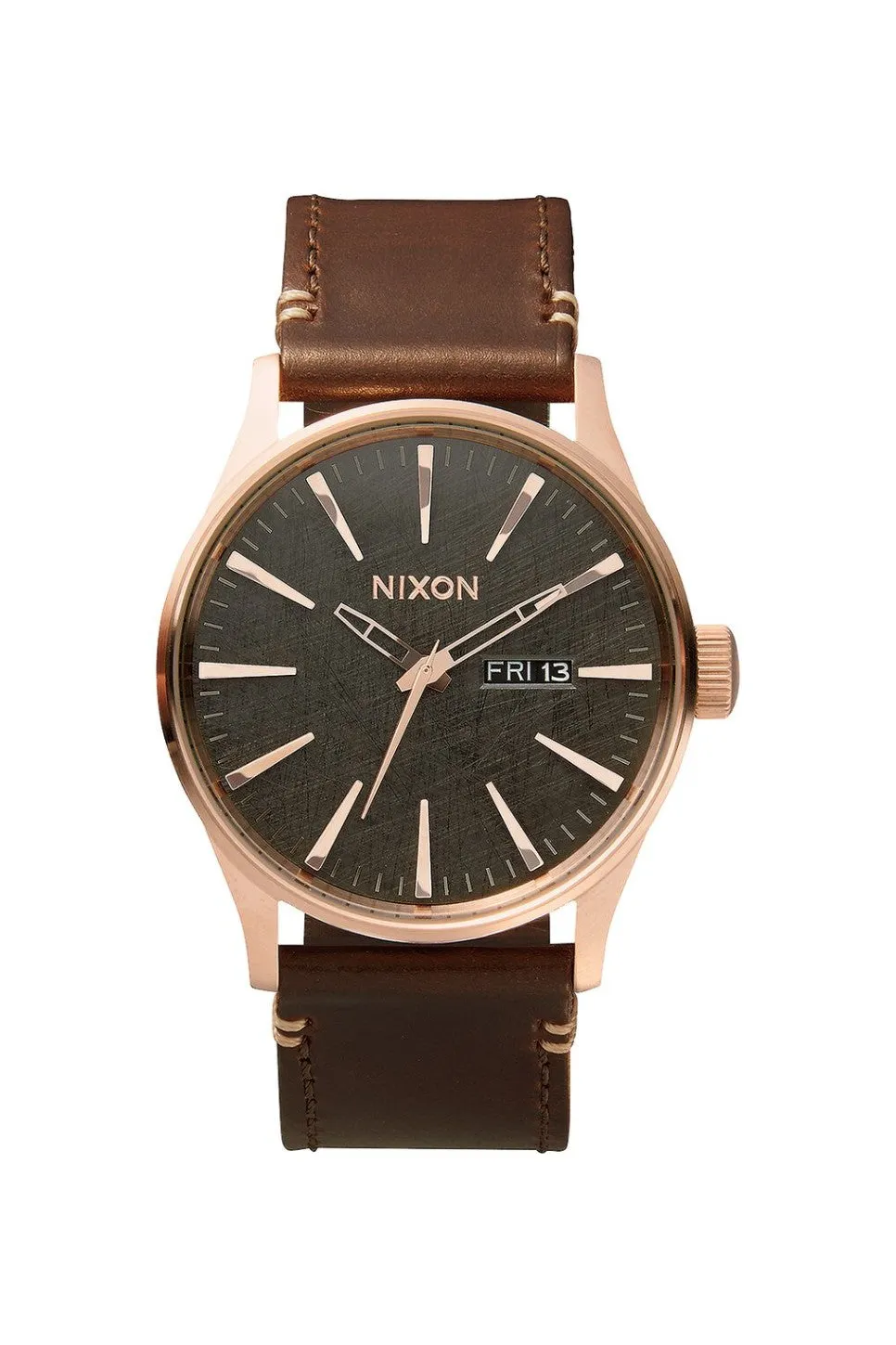 SENTRY LEATHER - ROSE GOLD/GUNMETAL sold by REVOLVR Menswear