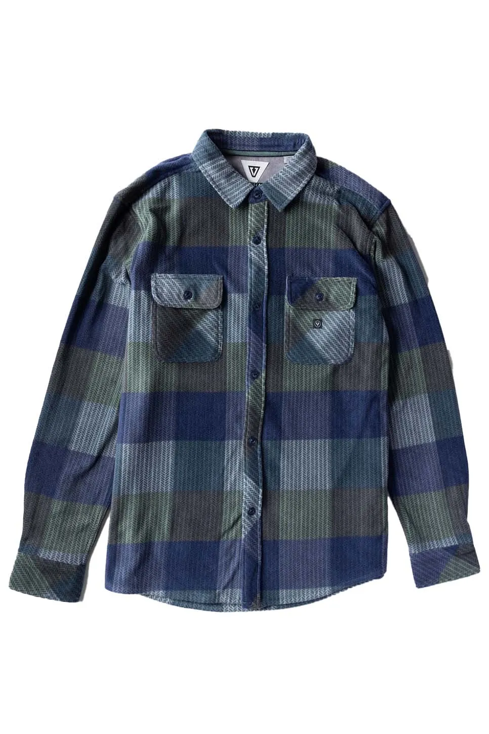 ECO-ZY LS POLAR FLANNEL Dusty Green sold by REVOLVR Menswear