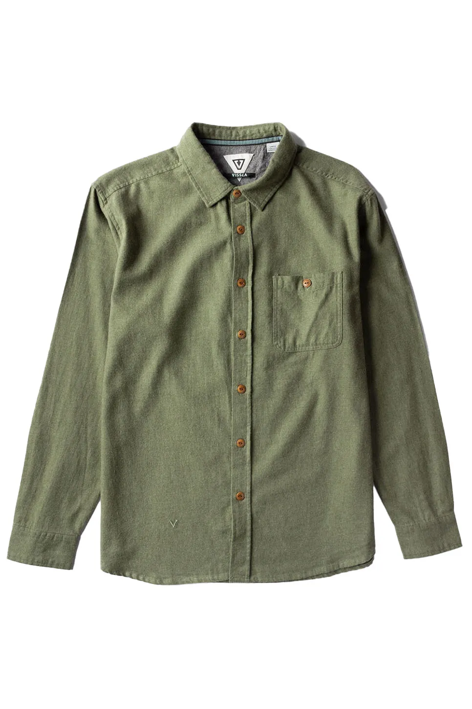 GO TO LS SHIRT Olive Heather sold by REVOLVR Menswear