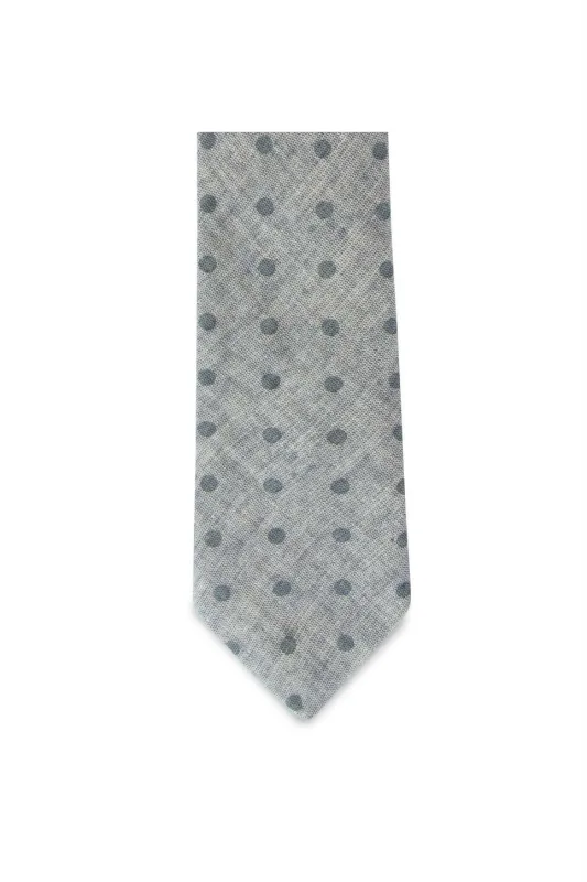 THE ESPINOZA TIE Light Blue Polka made by REVOLVR Menswear