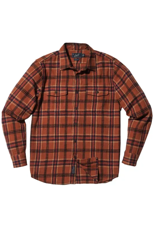 VINTAGE SLUB TWILL SHIRT Clove Navy sold by REVOLVR Menswear