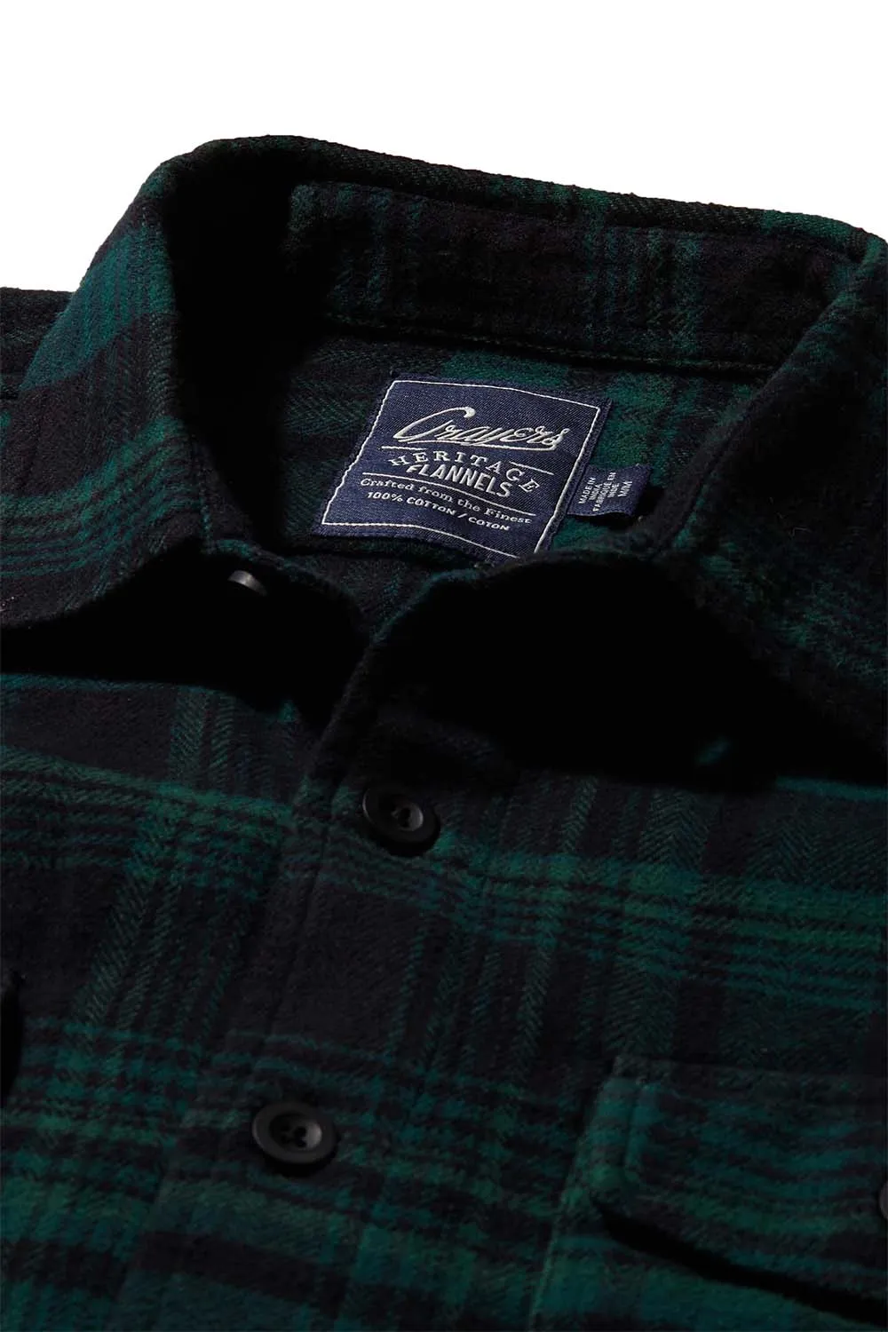 HERRINGBONE HERITAGE FLANNEL Sycamore Green sold by REVOLVR Menswear product image thumbnail 3