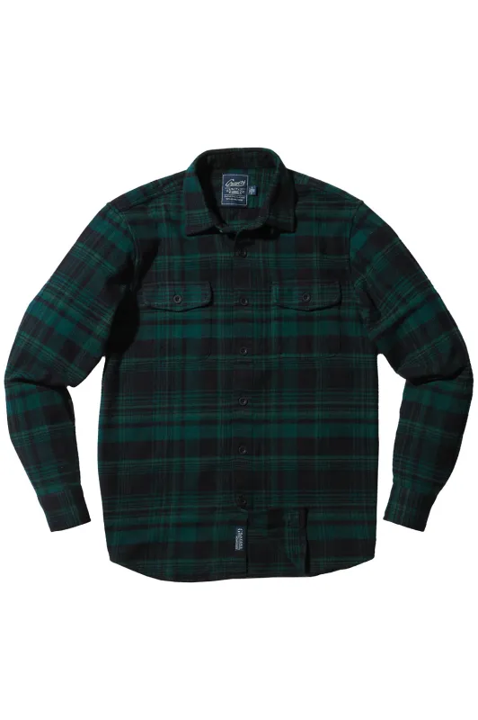 HERRINGBONE HERITAGE FLANNEL Sycamore Green sold by REVOLVR Menswear