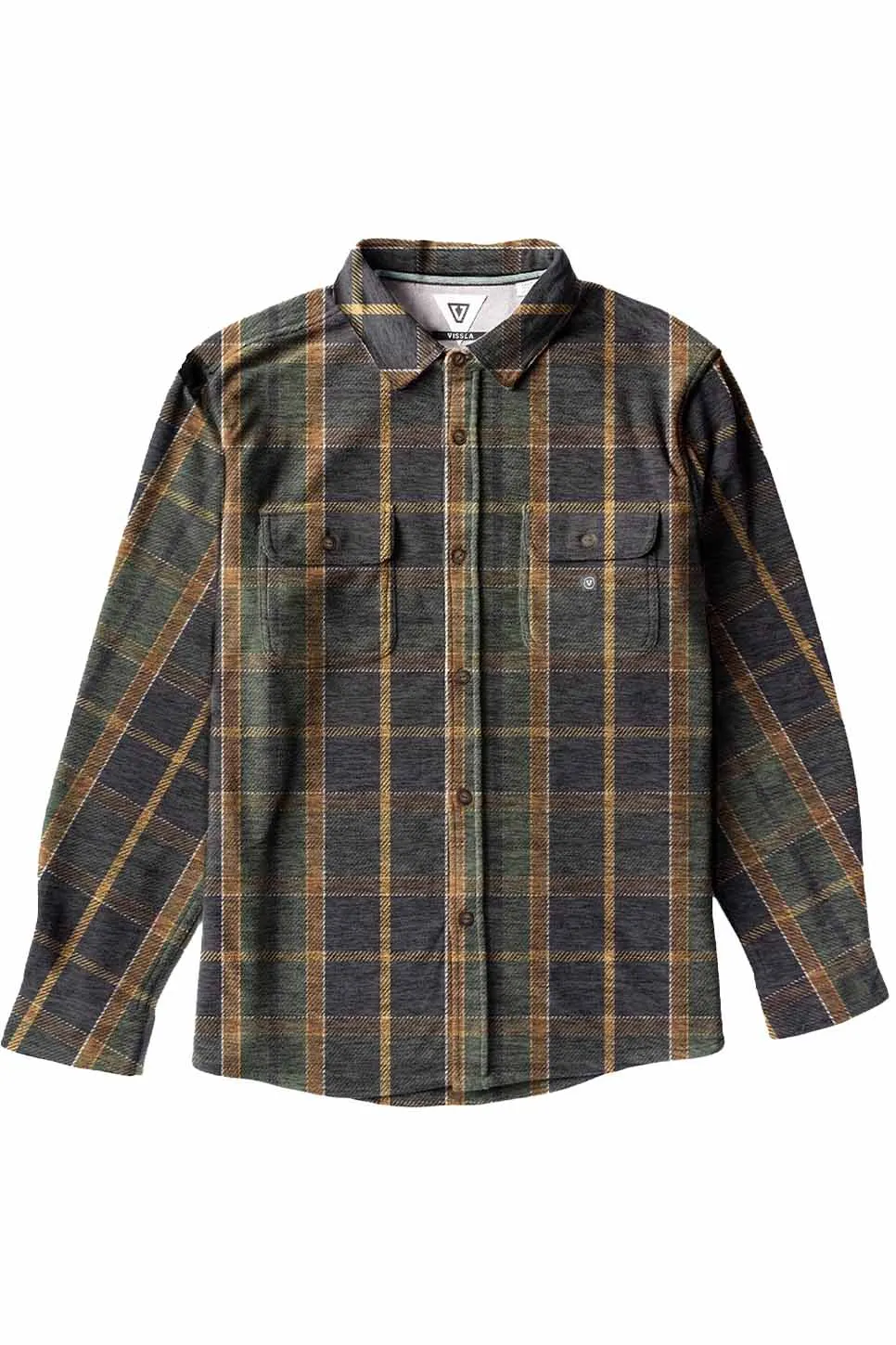 ECO-ZY LS POLAR FLANNEL Dark Olive sold by REVOLVR Menswear