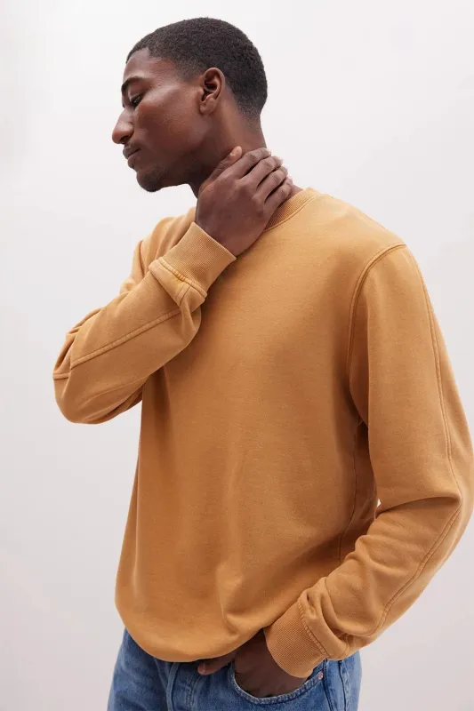 RP CREW SWEATSHIRT Mineral Gold Spice sold by REVOLVR Menswear