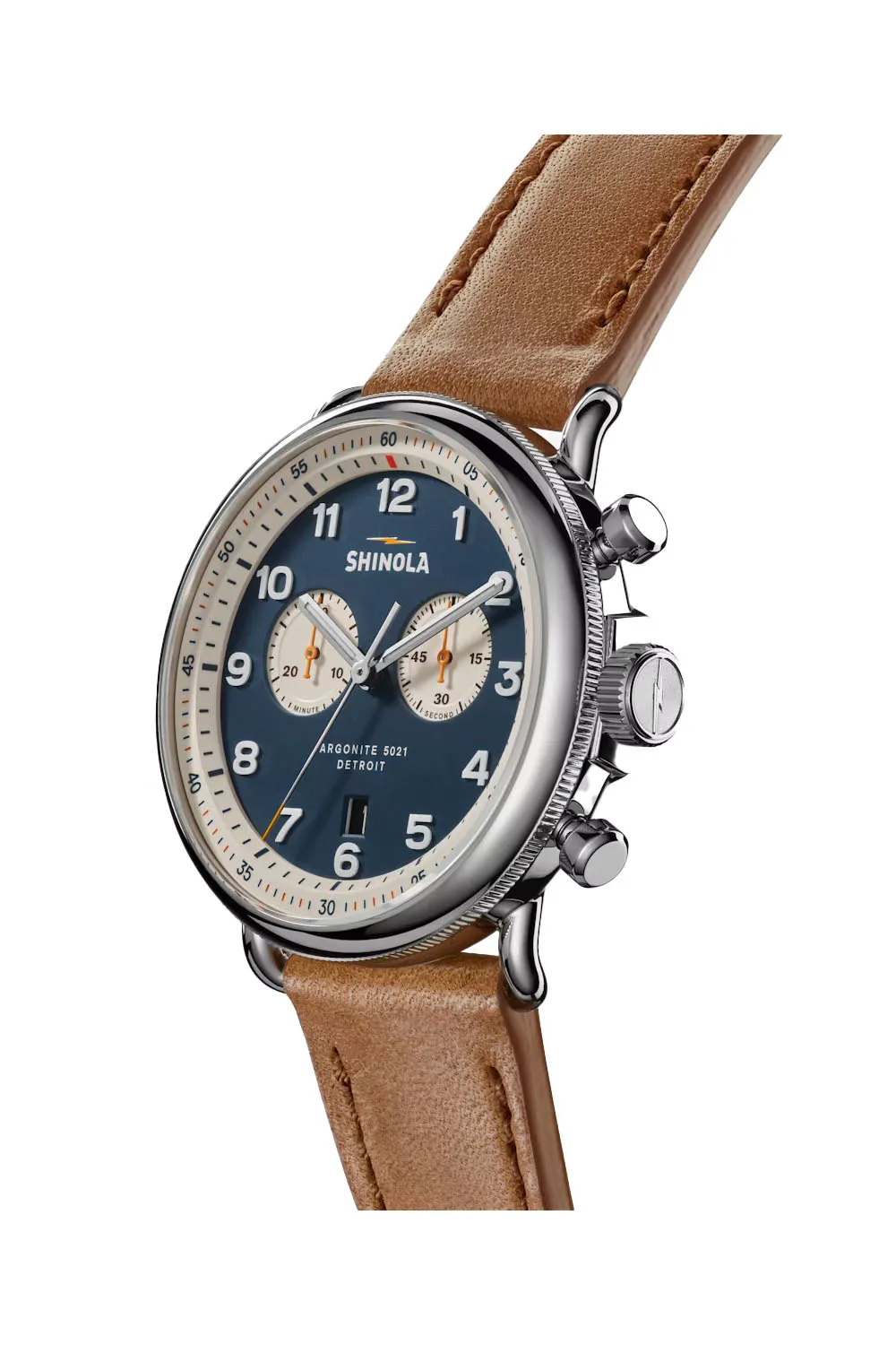 CANFIELD CHRONO C56 43mm - BLUE/BOURBON BROWN sold by REVOLVR Menswear product image thumbnail 2