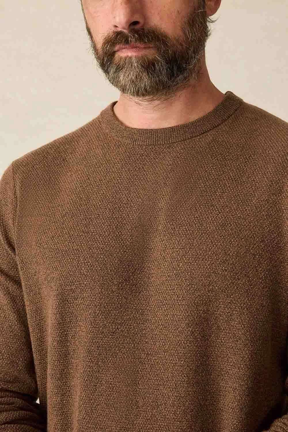 JACKSON CREW SWEATER Trail Brown Heather sold by REVOLVR Menswear product image thumbnail 4