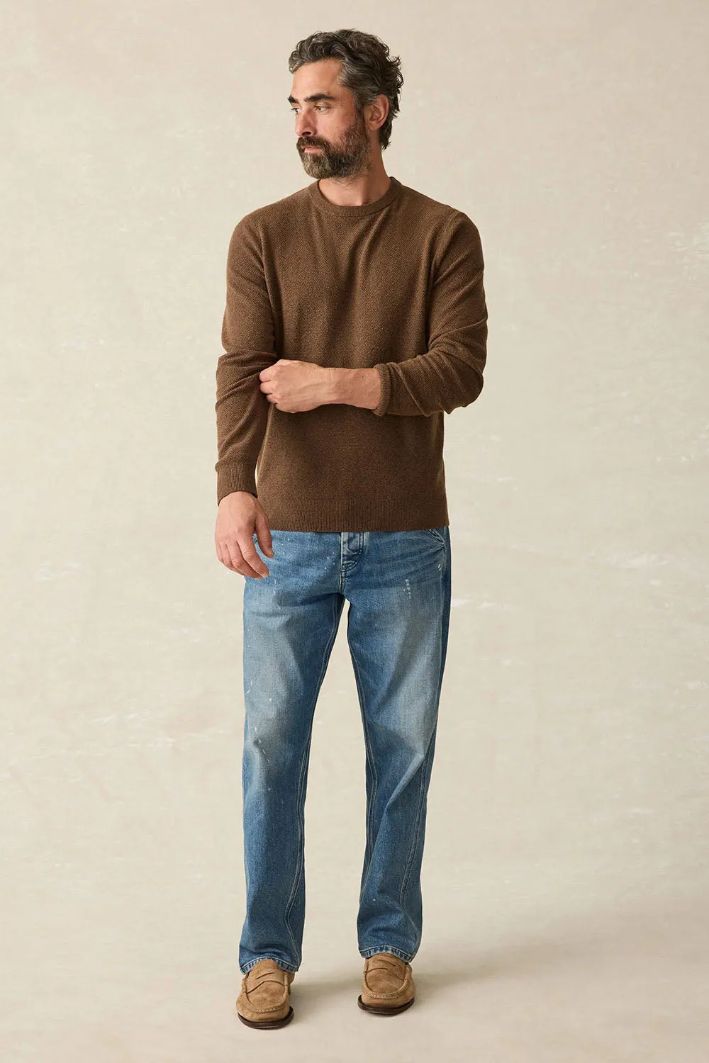 JACKSON CREW SWEATER Trail Brown Heather sold by REVOLVR Menswear product image thumbnail 3