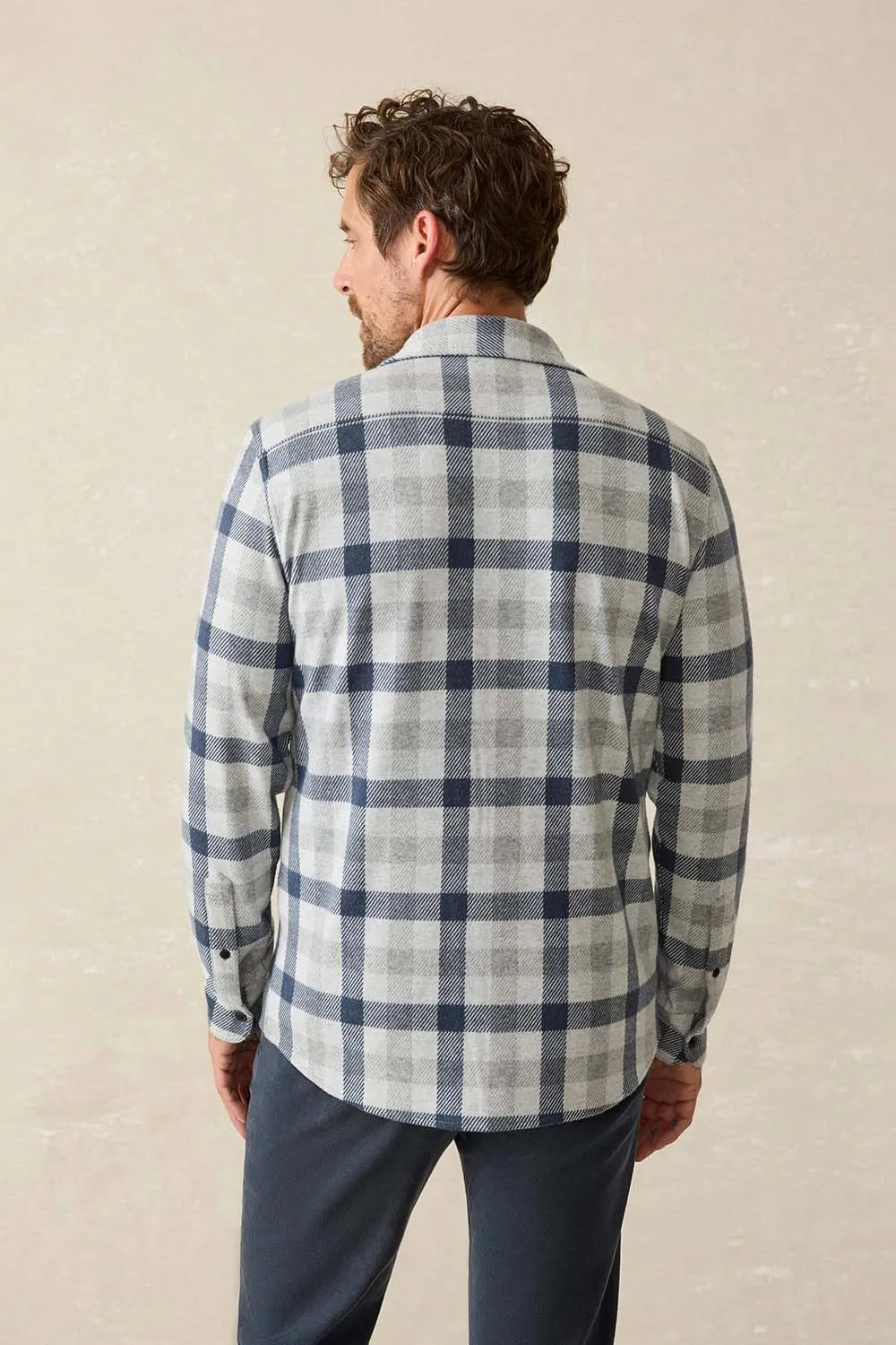 LEGEND SWEATER SHIRT Snowy Night Check sold by REVOLVR Menswear product image thumbnail 3