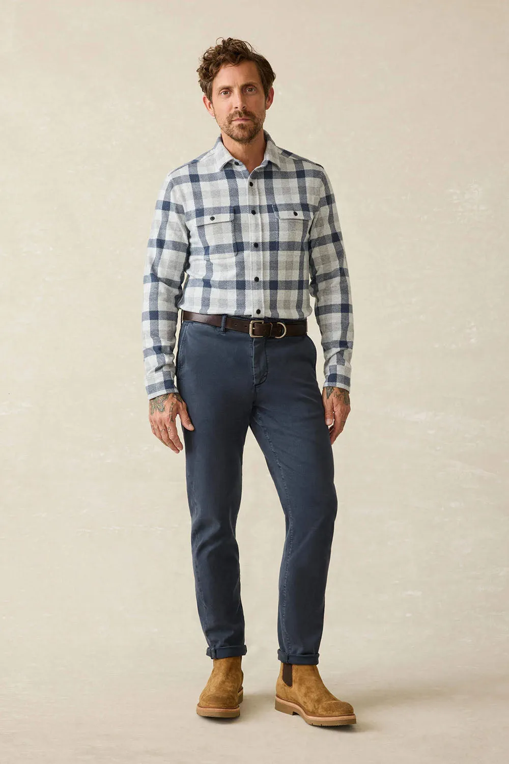 LEGEND SWEATER SHIRT Snowy Night Check sold by REVOLVR Menswear product image thumbnail 4