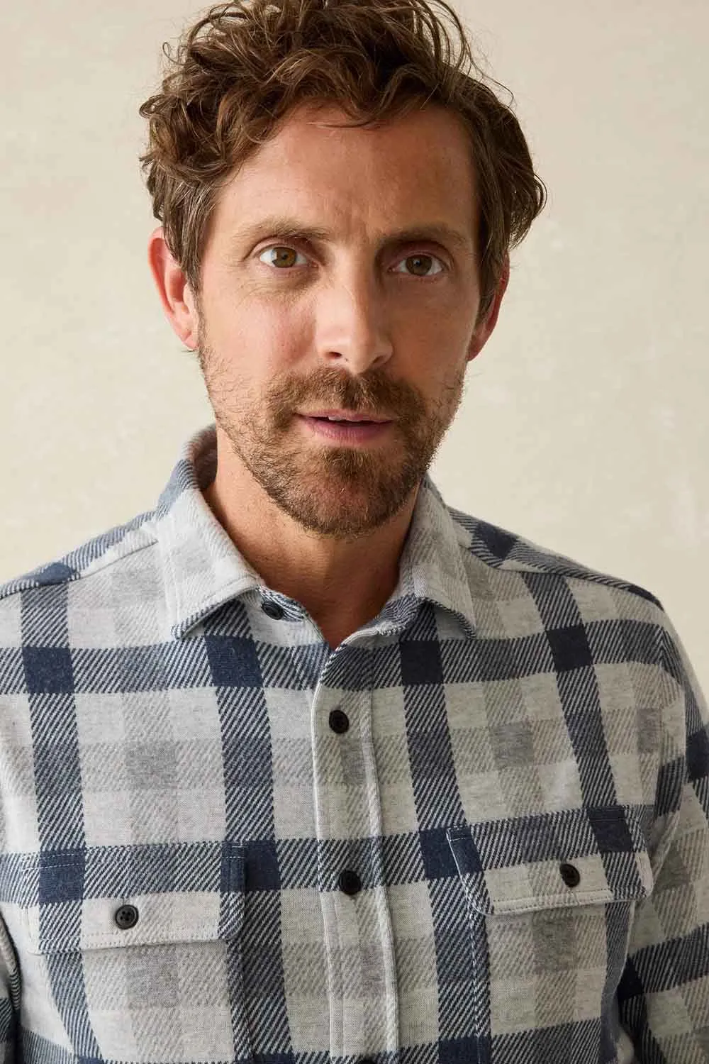 LEGEND SWEATER SHIRT Snowy Night Check sold by REVOLVR Menswear product image thumbnail 5