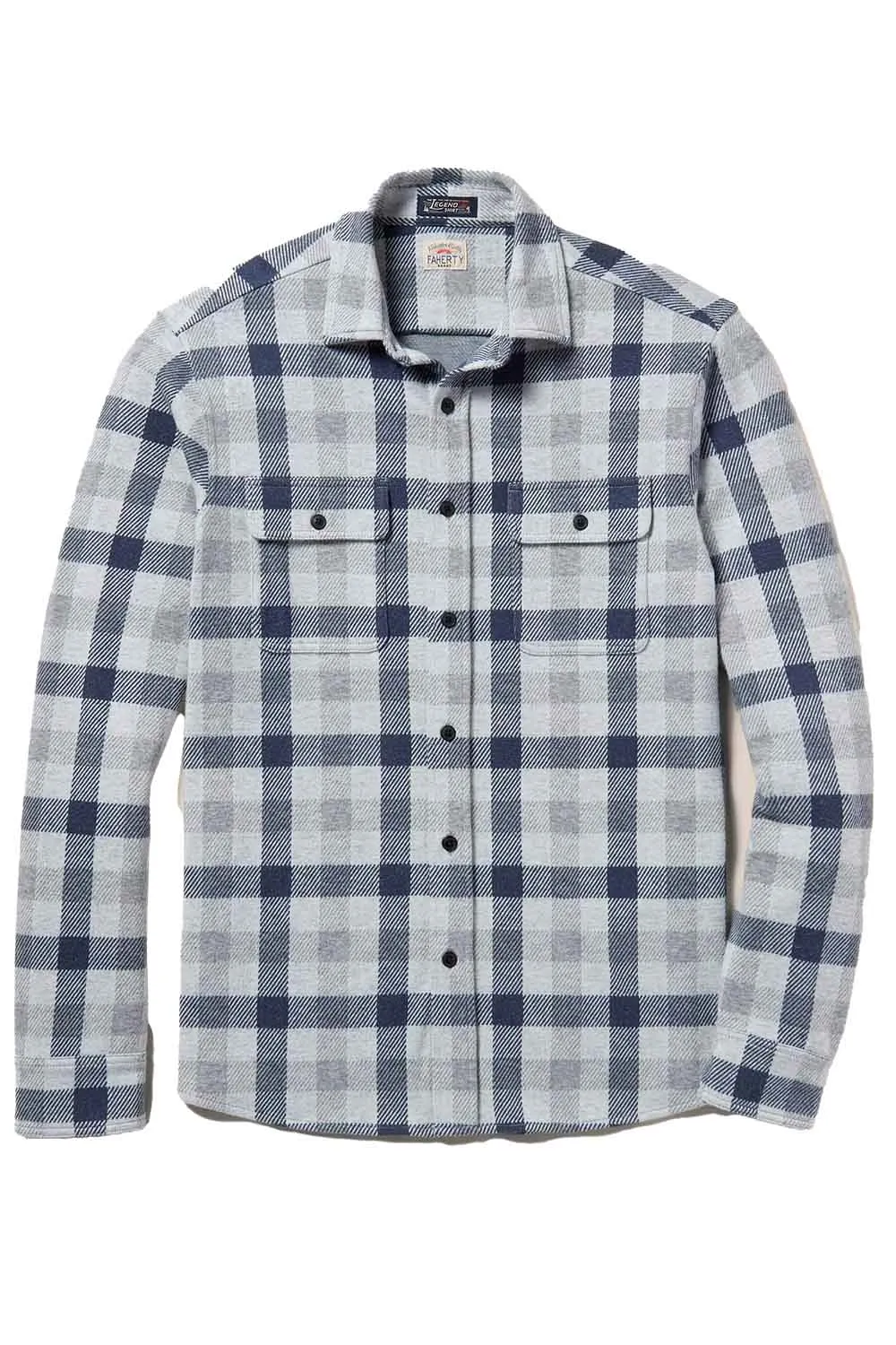 LEGEND SWEATER SHIRT Snowy Night Check sold by REVOLVR Menswear