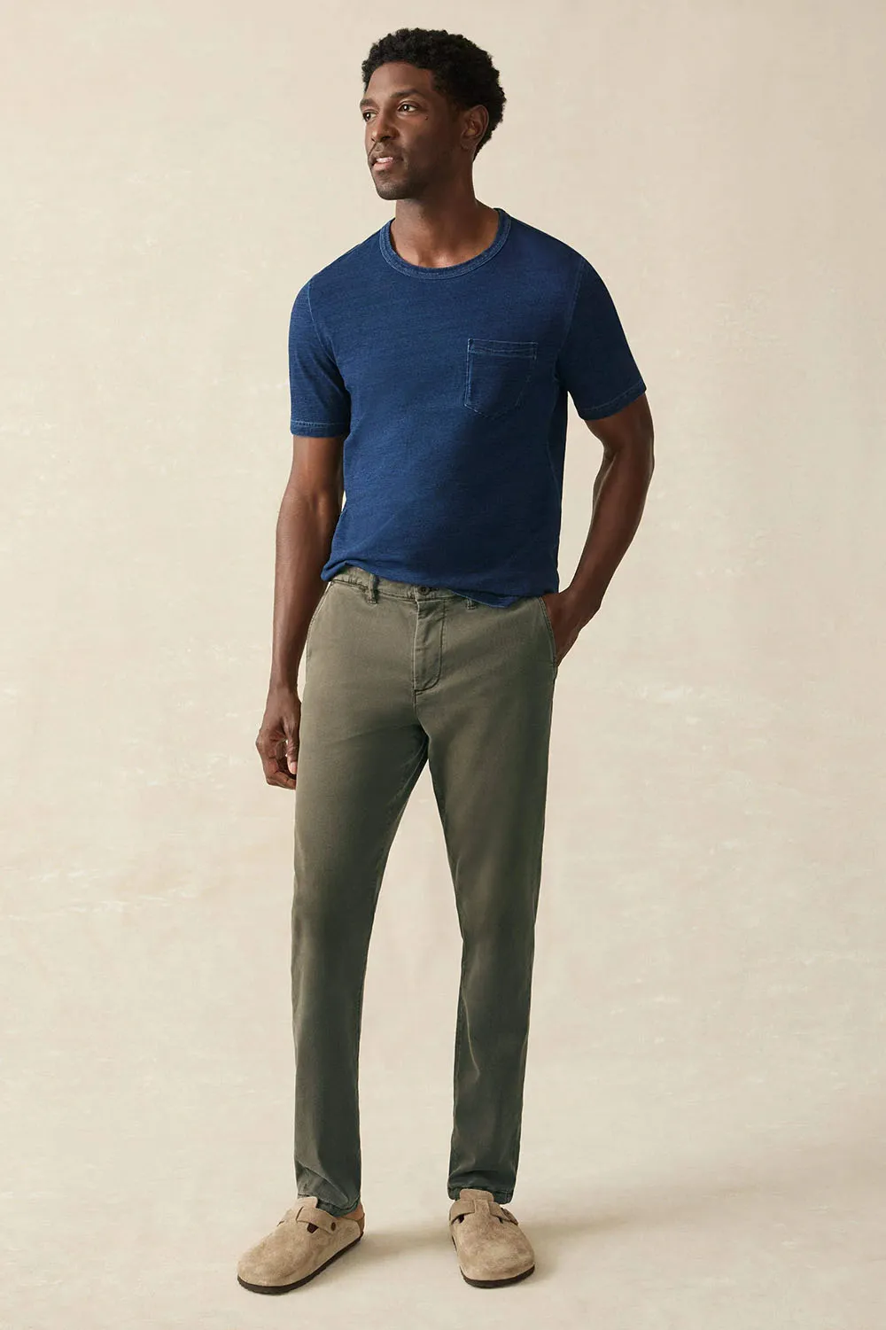 COASTLINE CHINO Olive Night sold by REVOLVR Menswear
