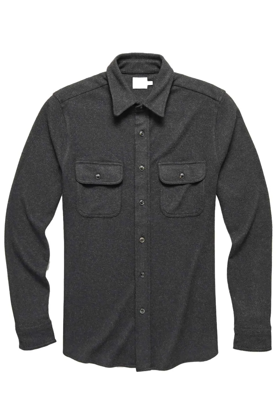 LEGEND SWEATER SHIRT Heathered Black Twill sold by REVOLVR Menswear