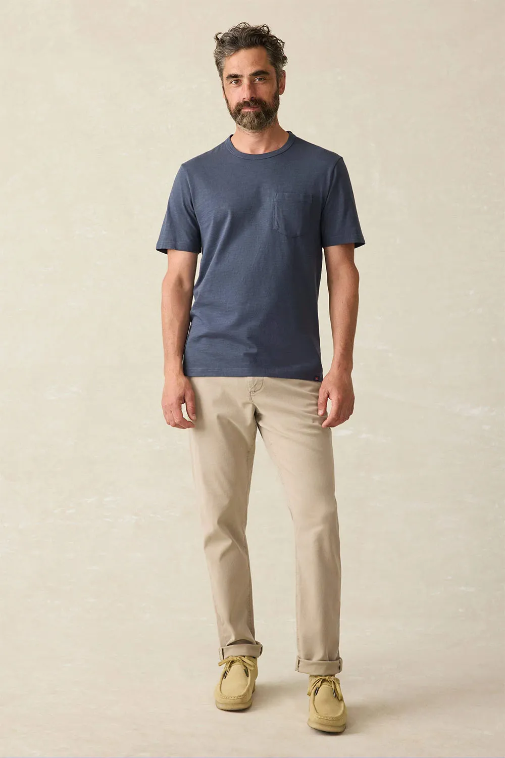 SUNWASHED POCKET TEE Dune Navy sold by REVOLVR Menswear product image thumbnail 4