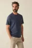SUNWASHED POCKET TEE Dune Navy sold by REVOLVR Menswear
