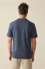 SUNWASHED POCKET TEE Dune Navy sold by REVOLVR Menswear