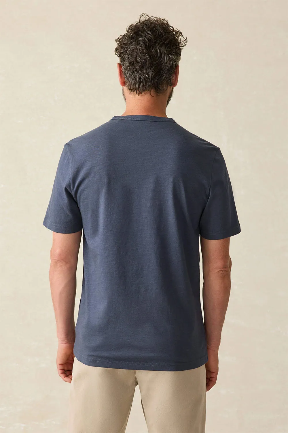 SUNWASHED POCKET TEE Dune Navy sold by REVOLVR Menswear product image thumbnail 2