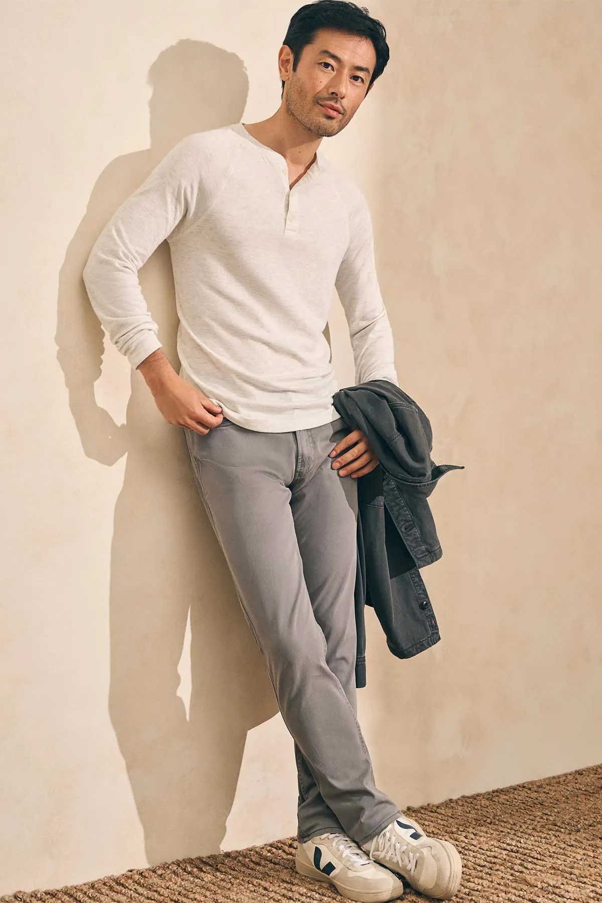 CLOUD LS HENLEY Ivory Heather sold by REVOLVR Menswear product image thumbnail 5