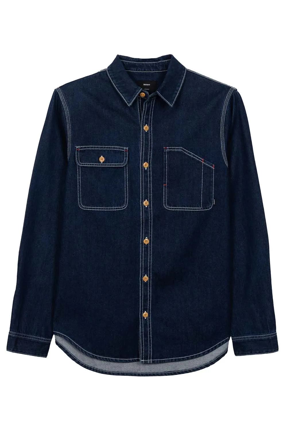EDDYSTONE DENIM SHIRT Washed Denim sold by REVOLVR Menswear