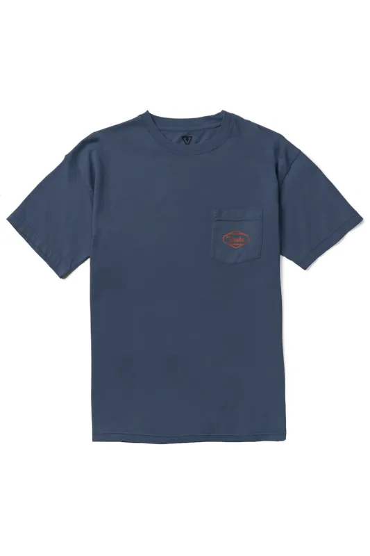 MAGIC HANDS PKT TEE Navy sold by REVOLVR Menswear