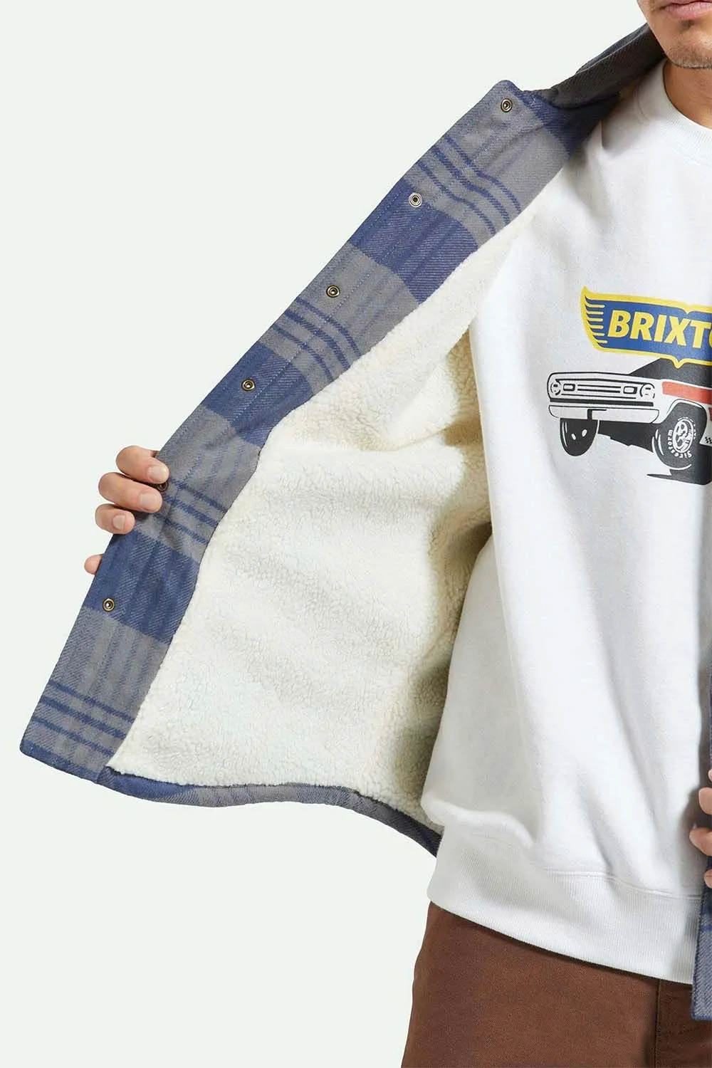 DURHAM LINED JACKET Washed Navy/Beige Plaid sold by REVOLVR Menswear product image thumbnail 4