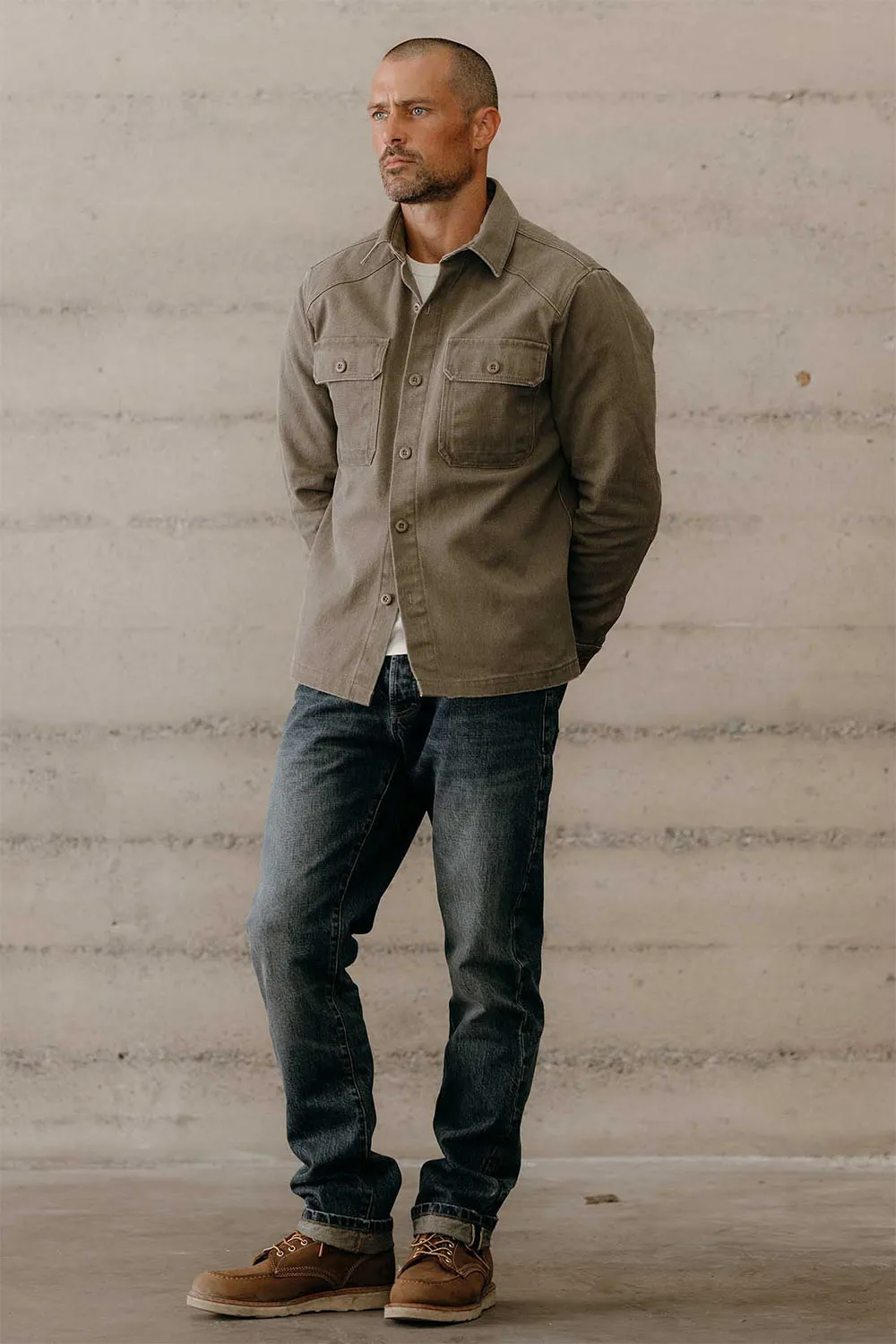 THE SHOP SHIRT Stone Chipped Canvas sold by REVOLVR Menswear product image thumbnail 2